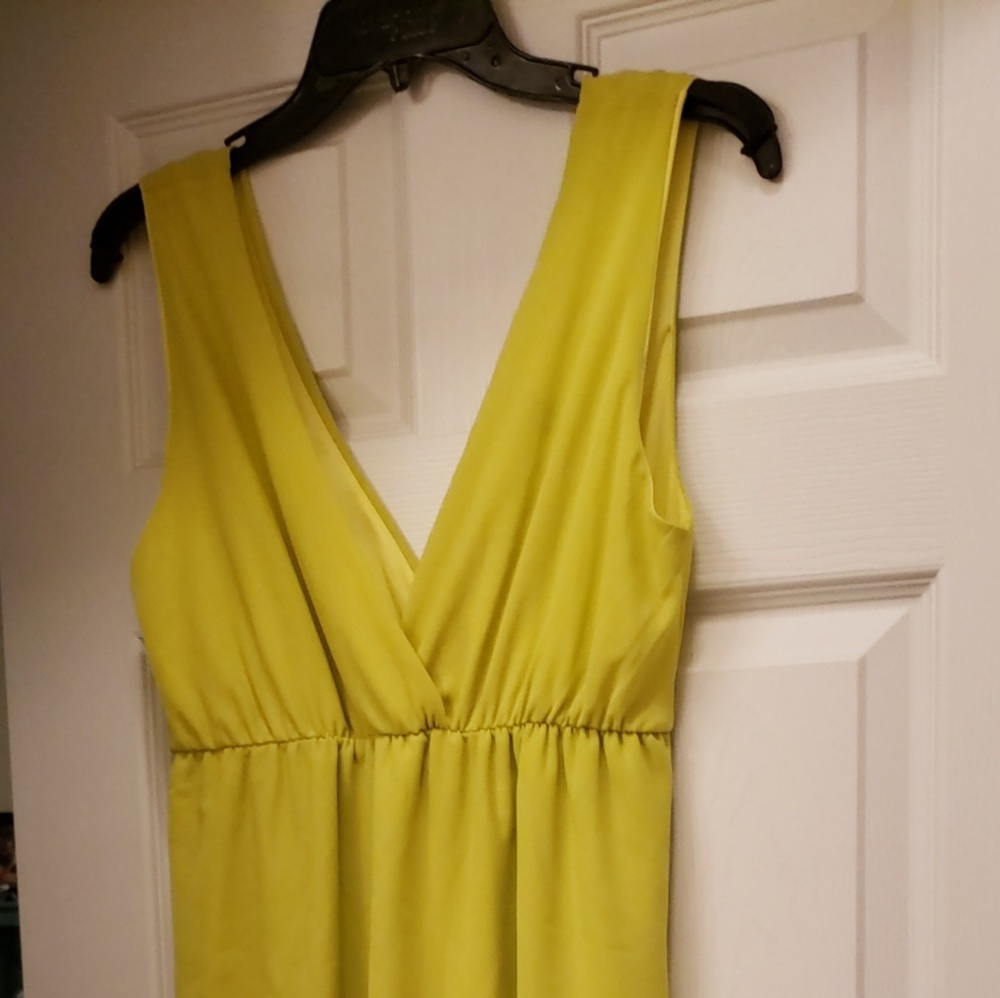 Short highlighter yellow dress